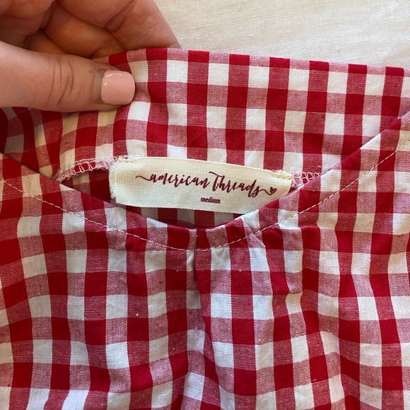 Red gingham top - Picture 4 of 6